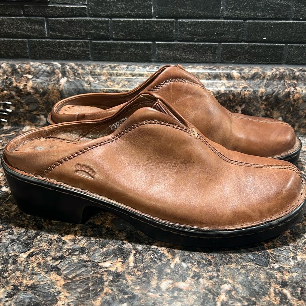 Spring Step Lexi Mules Split Toe Brown Size8.5 - image 1